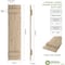 Ekena Millwork Rustic Two Board Joined Board-n-Batten Hand Hewn Faux Wood Shutters, 11W x 84H, PR SHUBJS11X84HHPR - alternate 11
